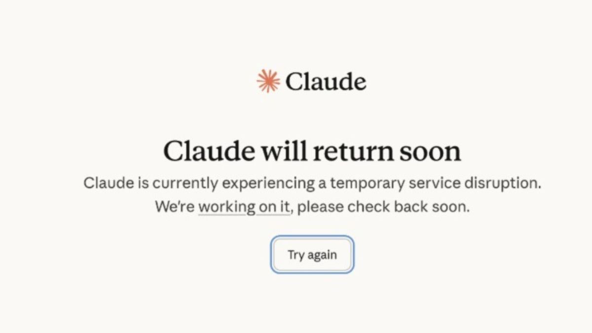 Anthropic Claude down today: Is it linked to quit ChatGPT campaign? Anthropic Claude down today: Is it linked to quit ChatGPT campaign?