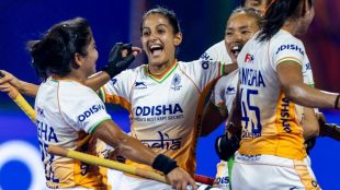 India celebrates after defeating Italy 1-0 in the semi-final to set up a final clash with England at the FIH Hockey World Cup Qualifiers 2026.