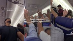 ‘Bomb scare on US flight’: Video captures passengers with hands raised, cops remove flyer- all we know