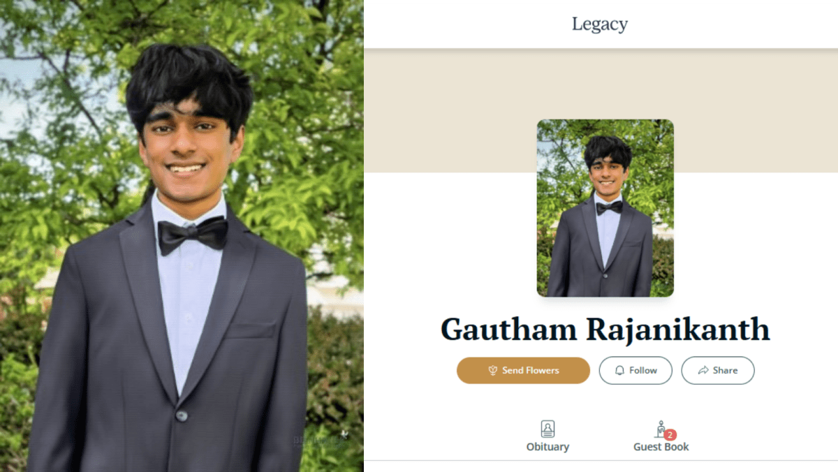 Gautham Rajanikanth: Obituary of missing Indian-origin teen surfaces online after US police call off search