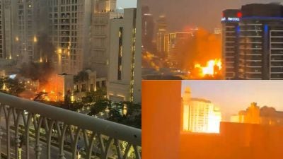 Video shows moment Dubai’s Fairmont The Palm hotel was hit amid Israel-US war on Iran