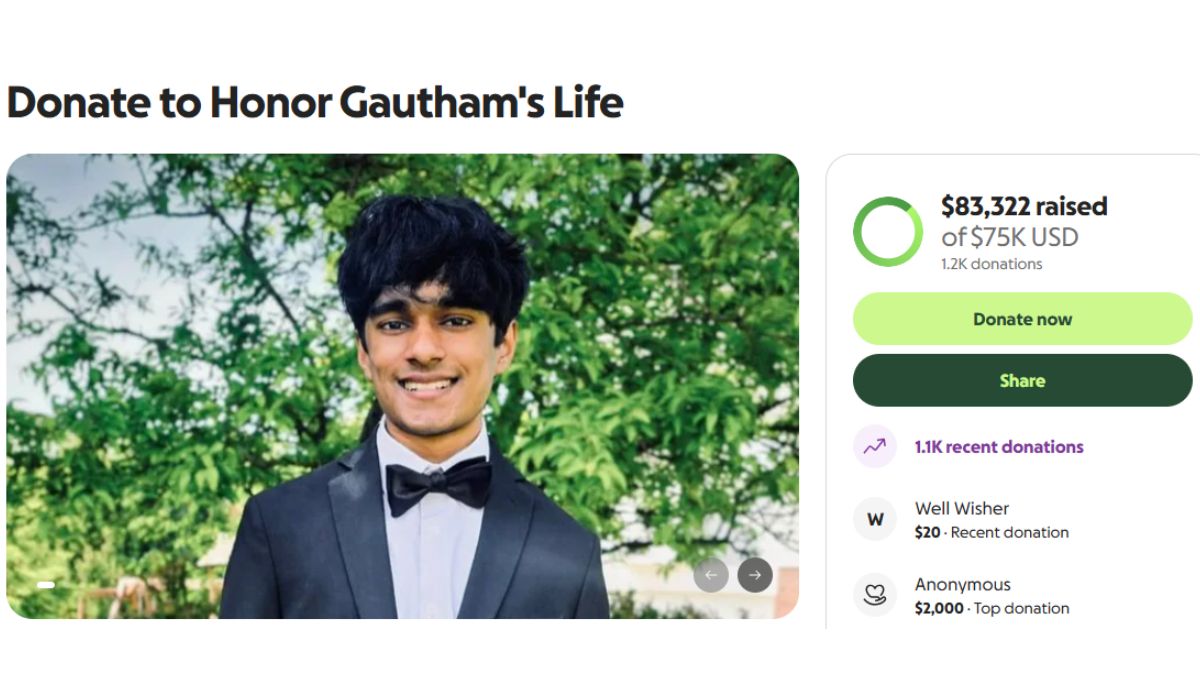 Indian student Gautham Rajanikanth fundraiser Indian student Gautham Rajanikanth fundraiser