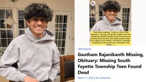 Indian-origin student Gautham Rajanikanth