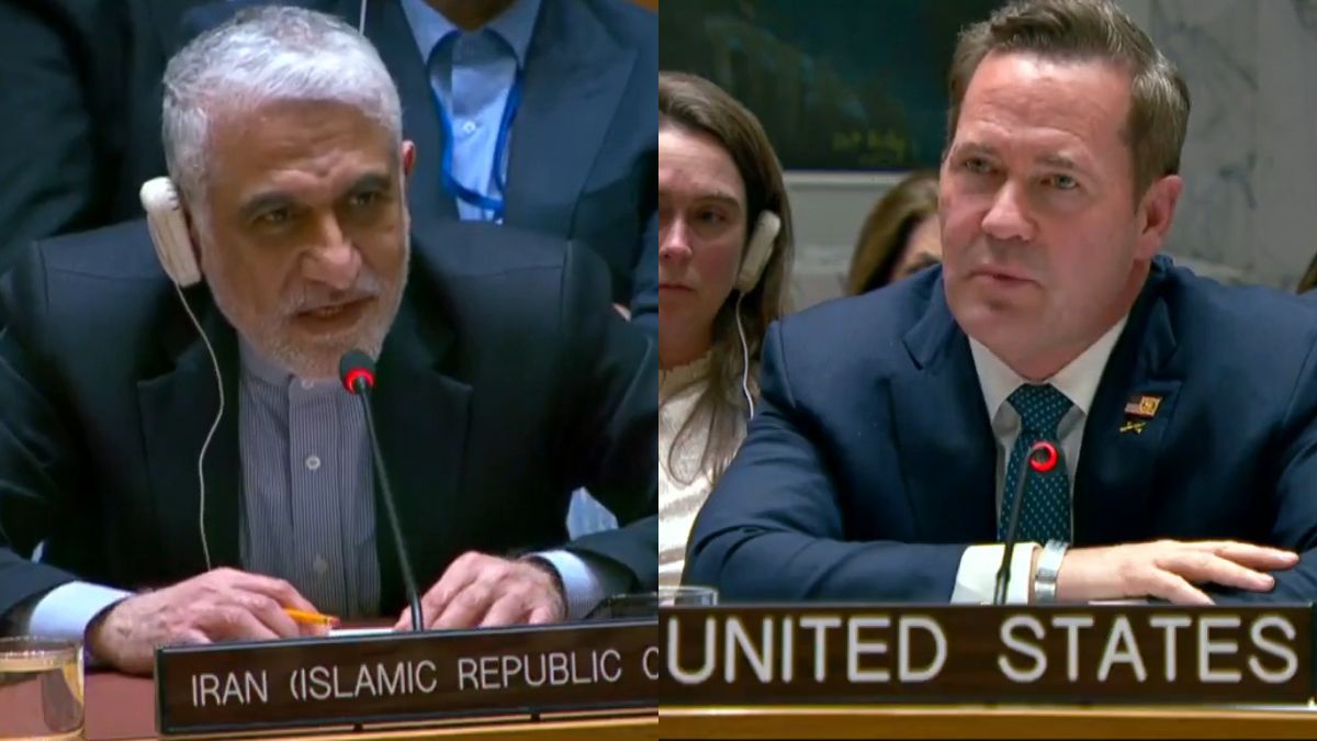 Iran vs US at UN Security Council meeting Iran vs US at UN Security Council meeting