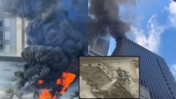 Manhattan fire: Video shows firefighters battling high-rise rooftop blaze near St Patrick’s Day parade