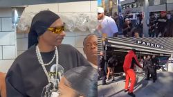 Chilling video shows moment gunshots fired near California burger store opening – Snoop Dogg was there