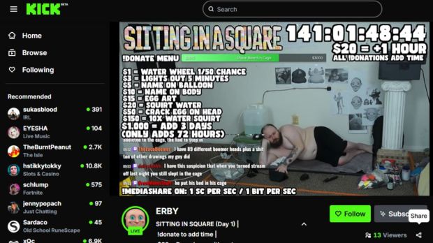 Twitch streamer ERBY