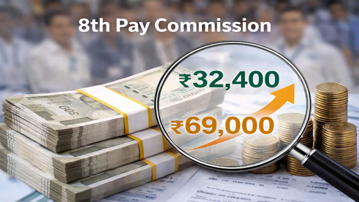 8th Pay Commission: Fitment factor from 1.8 to 3.83 — ₹32,400 to ₹69,000 salary jump on cards? 8th Pay Commission: Fitment factor from 1.8 to 3.83 — ₹32,400 to ₹69,000 salary jump on cards?