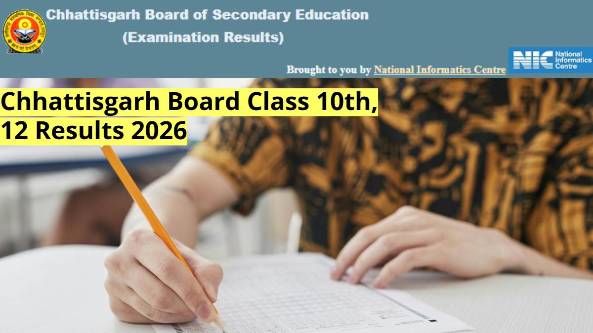 CG Chhattisgarh Class 10th, 12th Result 2026: CGBSE 10, 12 Scorecard to be out today at results.cg.nic.in, cg.results.nic.in. CG Chhattisgarh Class 10th, 12th Result 2026: CGBSE 10, 12 Scorecard to be out today at results.cg.nic.in, cg.results.nic.in.
