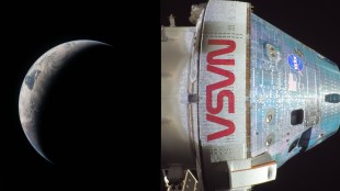 Artemis II crew flips patches as journey home begins, breaks Apollo 13 distance record