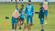 Gujarat Titans' Kagiso Rabada bowls during a practice session ahead of an Indian Premier League (IPL) 2026 T20 cricket match between Delhi Capitals and Gujarat Titans, at Arun Jaitley Stadium, in New Delhi, Tuesday, April 7, 2026. (PTI Photo/Ravi Choudhary)(PTI04_07_2026_000367B)
