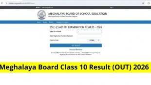 Meghalaya Board Class 10 SSLC Result 2026 (OUT): MBSOE Board check full pass percentage