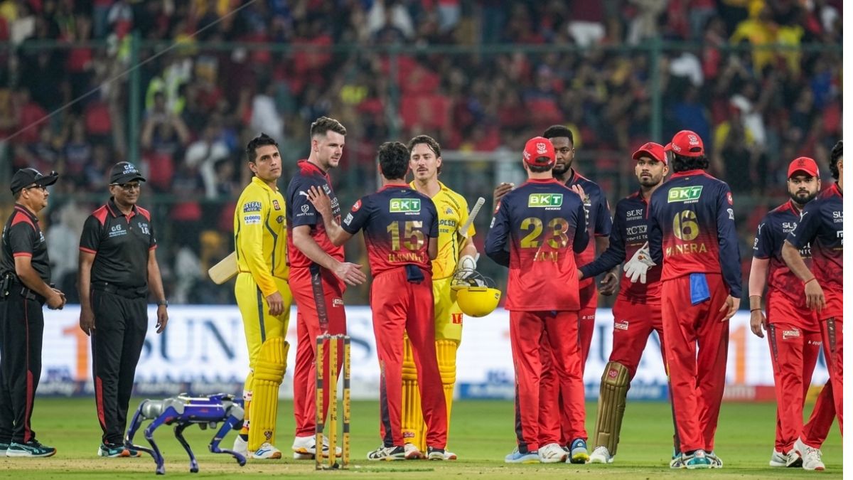 Chennai Super Kings have lodged a complaint with the BCCI over the DJ’s song choices and remarks during their match against Royal Challengers Bengaluru at the Chinnaswamy Stadium, Chennai Super Kings have lodged a complaint with the BCCI over the DJ’s song choices and remarks during their match against Royal Challengers Bengaluru at the Chinnaswamy Stadium,