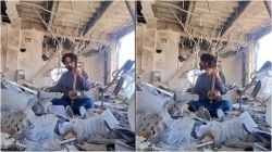 ‘Let the last sound be music’: Video of artist performaning in his bombed academy goes viral