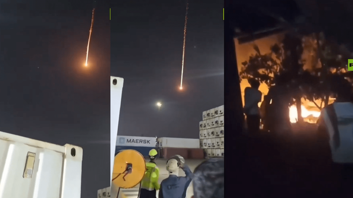 'Missile or UFO?': Massive fireball slams into Indonesia port, govt agency issues clarification (X video screengrab) 'Missile or UFO?': Massive fireball slams into Indonesia port, govt agency issues clarification (X video screengrab)