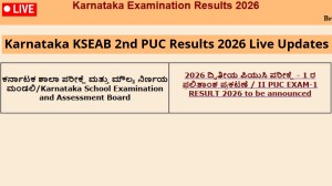 Karnataka KSEAB 2nd PUC Result 2026 Live updates