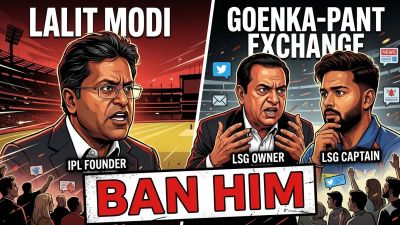 “BAN HIM”: Lalit Modi Leads Global Backlash Over Goenka-Pant Exchange