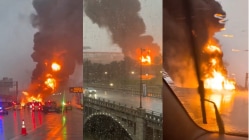 Massive explosion shuts down major US highway in Michigan – Why did a gasoline tanker explode?
