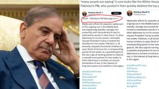 Pakistan PM’s X Post on US-Iran Ceasefire Sparks Mockery Over ‘Draft’
