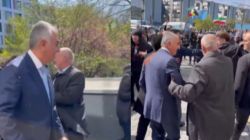 Red liquid thrown at Iran’s exiled crown Prince Reza Pahlavi in Berlin – Watch