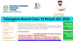 TS SSC Results 2026: List of official websites to check BSE Telangana Class 10th scorecards