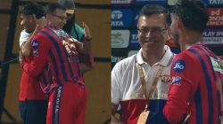 WATCH: LSG owner Sanjiv Goenka hugs uncapped Mukul Choudhary after Kolkata heroics