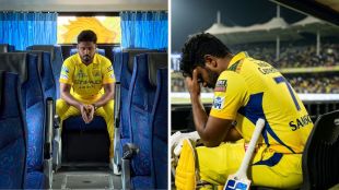 Sanju Samson dismissed for 7 runs during CSK vs PBKS IPL 2026 at Chepauk.