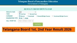 TGBIE TS Inter 1st 2nd Year Result 2026: Official Websites to Check TS Inter 2nd Year Result @tgbie.in, results.cgg.gov.in, tgbienew.cgg.gov.in