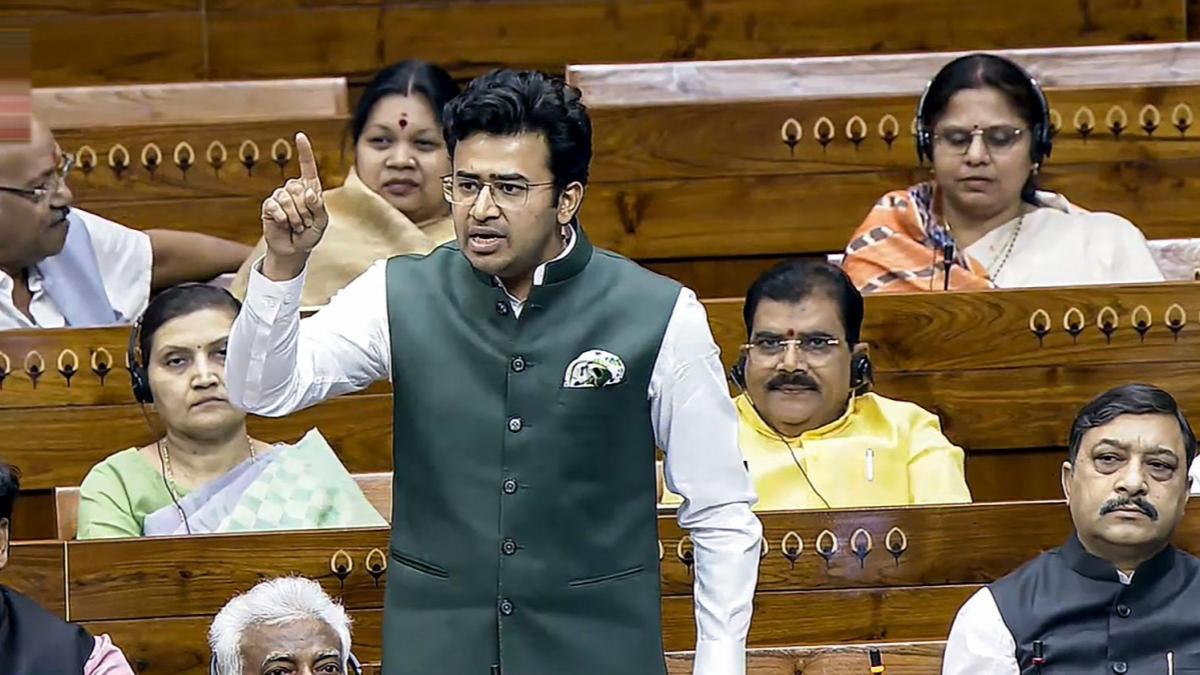 Tejasvi Surya Lok Sabha speech, delimitation Bill 2026 India, southern states seats delimitation, BJP delimitation defence, one person one vote Article 81, Lok Sabha 850 seats proposal, women reservation delimitation link, DMK reaction delimitation, Shashi Tharoor degressive proportionality, Gaurav Gogoi delimitation debate, Andhra Pradesh Tamil Nadu seat share, delimitation 2026 India