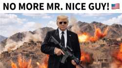 In new threat to Iran, Trump posts picture holding assault rifle: ‘No more Mr Nice Guy’