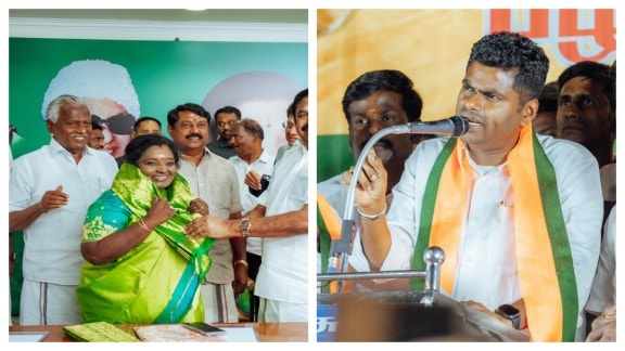 Tamilisai Soundararajan and Annamalai.