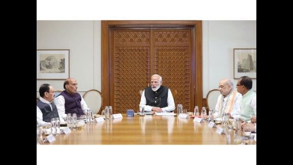 PM Modi chairs critical CCS meeting in Delhi.