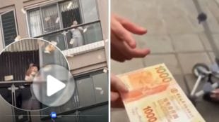 A viral video from China showing a woman throwing cash from a high-rise has sparked emotional reactions online, with many reflecting on human impulses, anger, and the chaos that can follow a single moment.