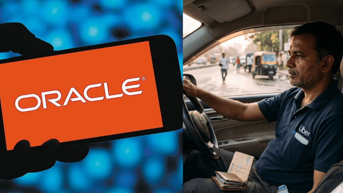 The post, shared by a user about a close friend laid off from Oracle’s Bengaluru office. “No panic, no stress, and no crying on social media," (AI generated image)