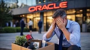 Amid the wave of layoffs, a Facebook post by former Oracle employee Jackie Barker is now raising a larger question about corporate loyalty and what work really means ( AI generated image)