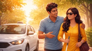 Aishwarya T V Pillai, co-founder of Grailmaker Innovations, shared her experience in a LinkedIn post, telling us about a ride that she would give 5/5 (AI generated image)