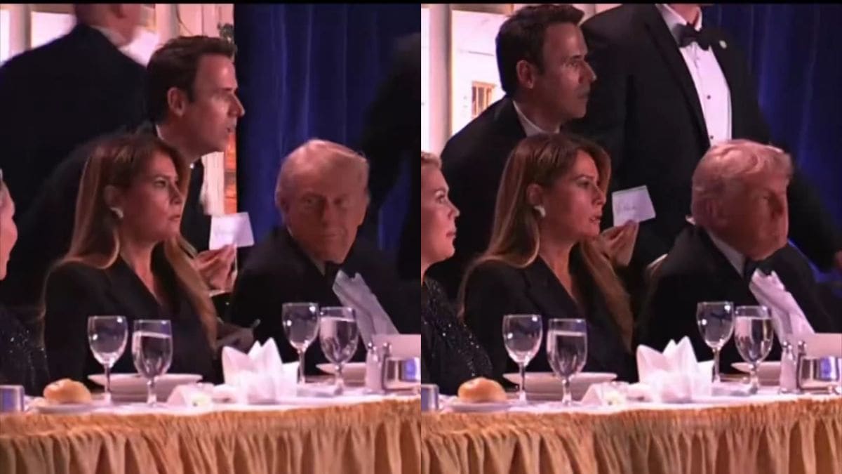 Watch: Moments before White House dinner evacuation, Melania was with ...