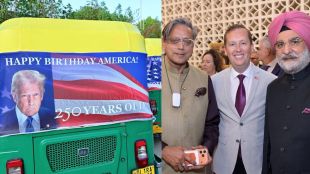 Trump auto Delhi