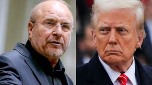 Ghalibaf Trump Iran war today