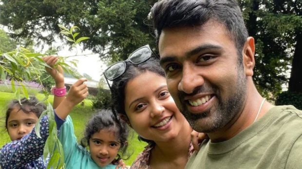 Ashwin with his family. Photo: Instagram