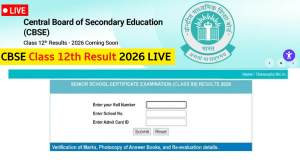 CBSE Board Class 12th Result Live 2026