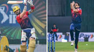 IPL 2026 Orange and Purple Cap: Image shows RCB's Virat Kohli and Bhuvneshwar Kumar in practice head of IPL 2026 match 50 against LSG