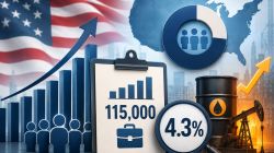 US adds 115,000 jobs despite AI and war concerns, unemployment stays at 4.3%