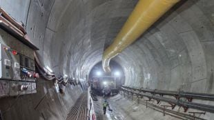 The alignment has been planned to avoid disturbing existing buildings, rail lines, and metro infrastructure above and around it.