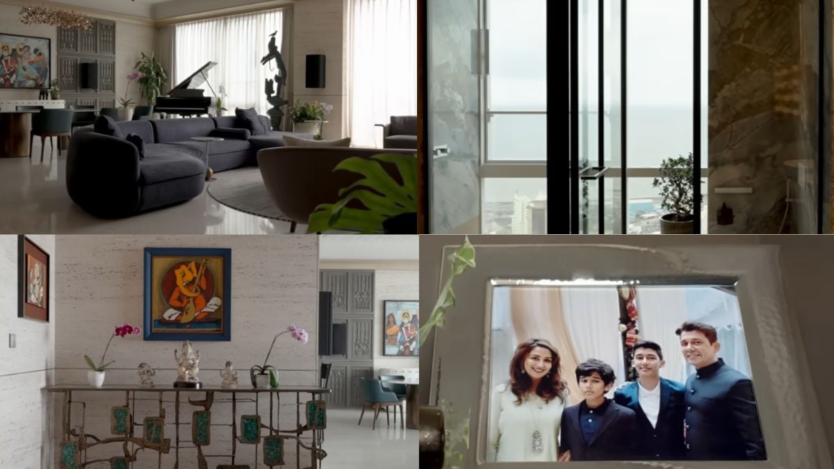 Madhuri Dixit’s lavish sea-facing Mumbai apartment is a perfect mix of luxury, art and smart technology