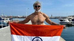 Milind Soman swims from Europe to Africa at 60, conquers Strait of Gibraltar