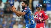 Mumbai Indian's Raghu Sharma celebrates the wicket of Lucknow Super Giants' Akshat Raghuwanshi, right, during the Indian Premier League cricket match between Mumbai Indians and Lucknow Super Giants in Mumbai, India, Monday, May 4, 2026.(Photo: AP)