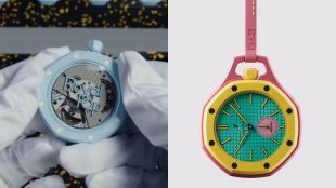 Audemars Piguet x Swatch "Royal Pop" pocket watch