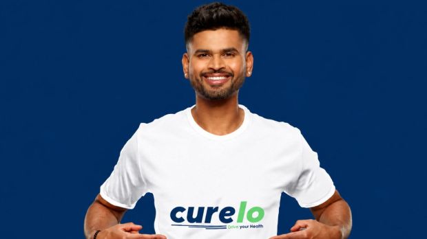 Shreyas Iyer promoting one of his start-ups. Photo: X