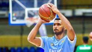 Image shows Ulhas KS, an Indian basketball player who played in Europe and is now building a bootstrapped business model.